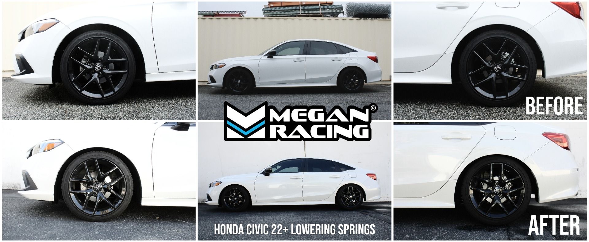 Megan Racing Lowering Springs for Honda Civic 2022 and Newer EXC Type-R