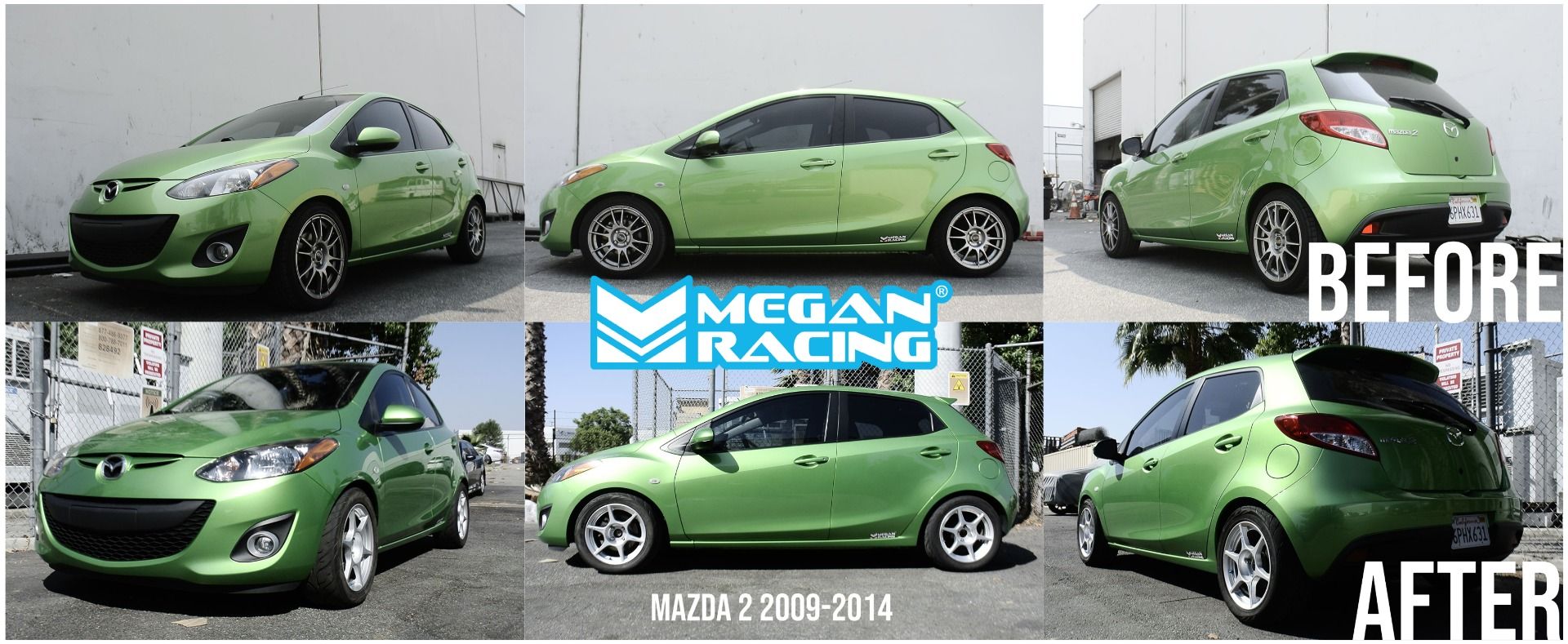 Megan Racing Track Series Coilover Kit for Mazda 2 (2009-2014) and Ford Fiesta (2010-2018)