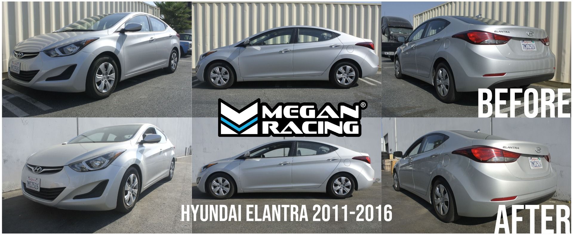 Megan Racing Lowering Springs for 2011-2016 Hyundai Elantra Sedan