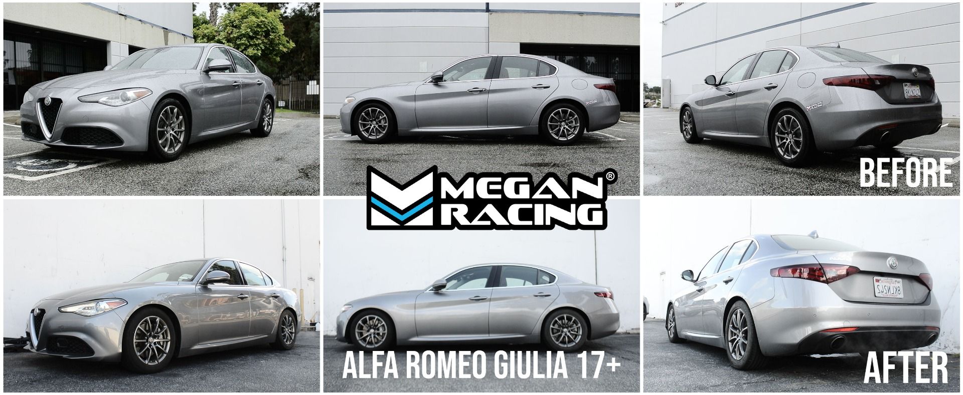 Megan Racing Lowering Springs for Alfa Romeo Giulia 2017 and Newer, EXC AWD Quadrifoglio