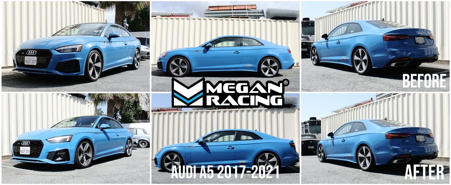 Megan Racing Coilover Kit Euro Series for Audi A4/A5 2017-2021 48mm Strut Full Length Adjustable