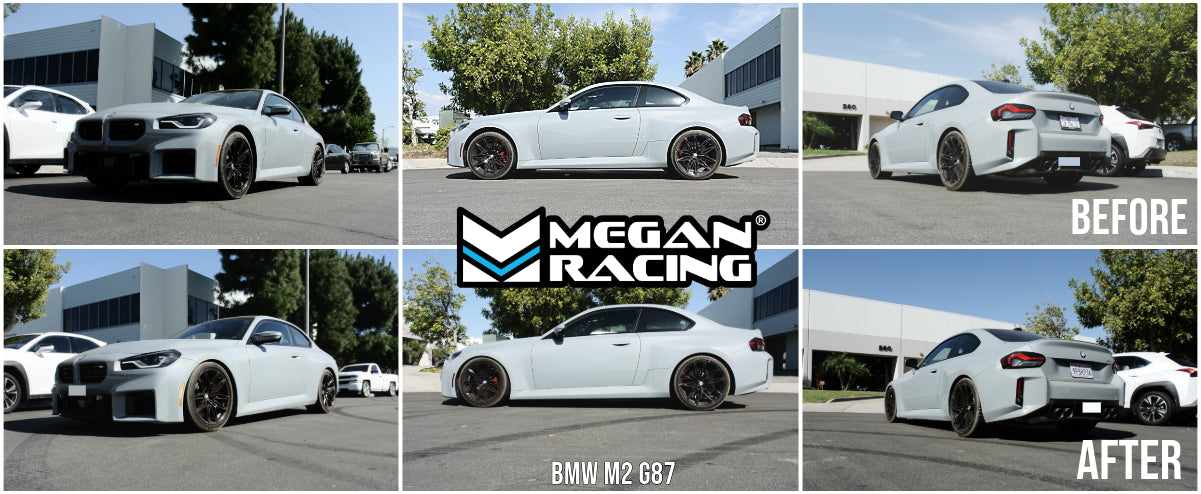 Megan Racing - Coil Over Dampers for BMW M2 G87 2023+ AWD Monotube Damping 32 level damper force adjustment