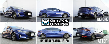 Megan Racing Lowering Springs for Hyundai Elantra 2017-2020 Multi-Link Rear AD Chassis Front Drop 21mm Rear Drop 26mm MR-LS-HYE16