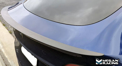 Megan Racing Carbon Rear Wing for Tesla Model Y 2019+ Matte Carbon - MRC-EXT-TSLY19