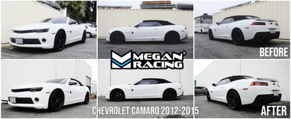Megan Racing Lowering Springs for 2012-2015 Chevrolet Camaro SAE 9254 Cold Wound Steel Drop 31mm Front 35mm Rear MR-LS-CCA12