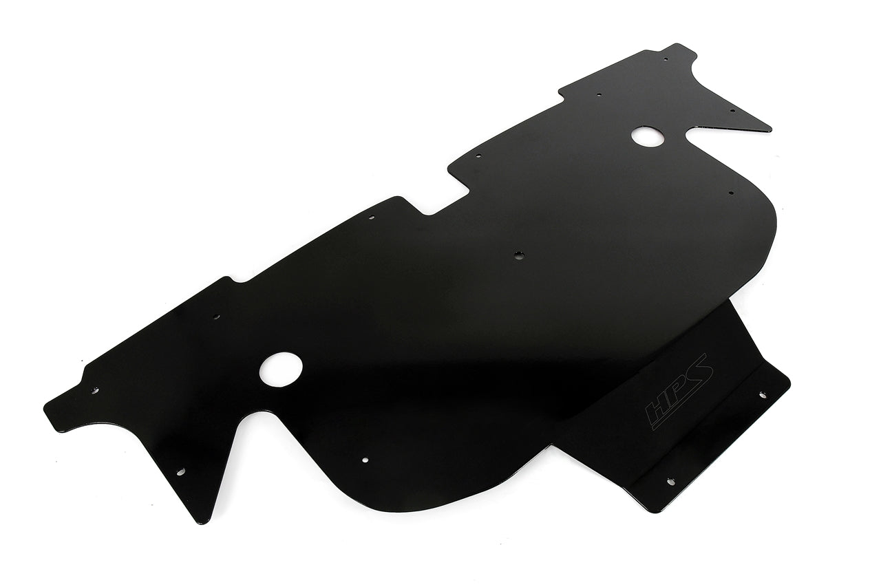 HPS Performance HPS Aluminum REAR Skid Plate Undertray Protection Shield 2017-2023 Tesla Model 3, Black SP-102