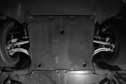 HPS Performance HPS Aluminum Front Skid Plate Undertray Protection Shield 2017-2023 Tesla Model 3, Black SP-101