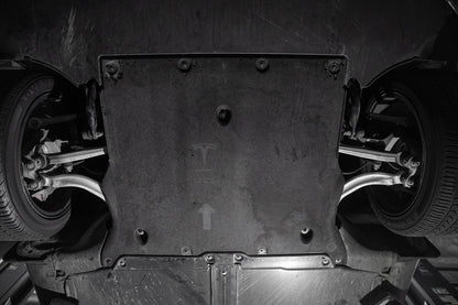 HPS Performance HPS Aluminum Front Skid Plate Undertray Protection Shield 2020-2023 Tesla Model Y, Black SP-101