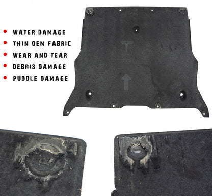 HPS Performance HPS Aluminum Front Skid Plate Undertray Protection Shield 2020-2023 Tesla Model Y, Black SP-101