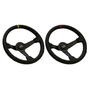 GKTech Steering wheel 350mm Deep dished leather