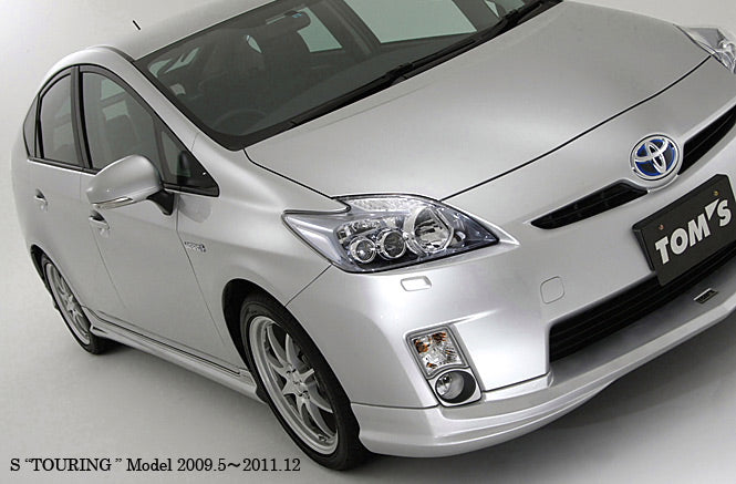 TOM'S Racing - Front Lip Spoiler (Painted Black) - 2010-2011 Toyota Prius