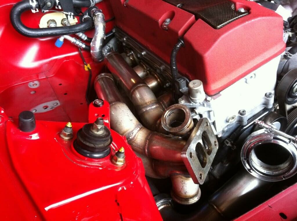 PrivateLabelMfg Power Driven T3 Twin Scroll Turbo Manifold S2000 F-Series F20C F22C
