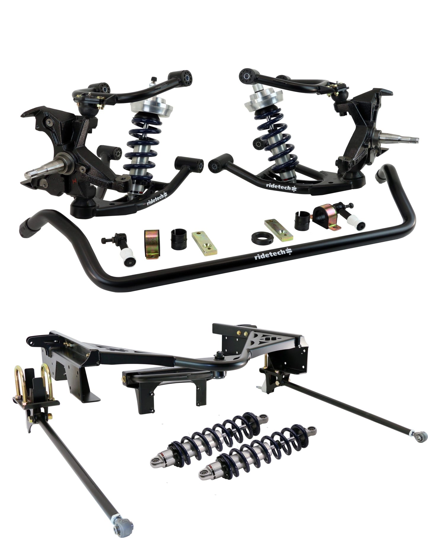 Ridetech 88-98 Chevy C1500 2WD CoilOver Suspension System w/ LD Drop Spindles 11370202