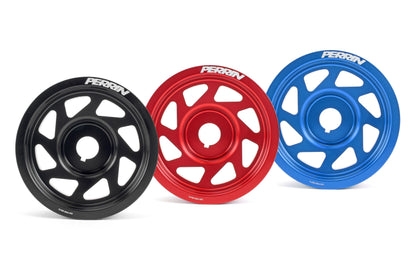 Perrin Lightweight Crank Pulley No AC for 2002-2014 WRX, STI, Outback, Forester, Legacy, Impreza