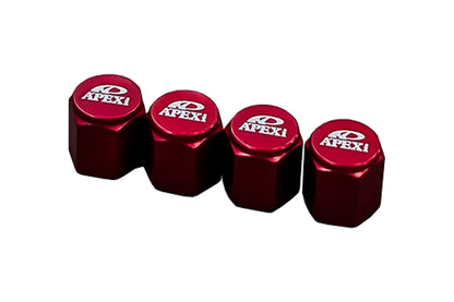 APEXi A'PEXi - Aluminum Valve Cap Set - Black or Red ** IN STOCK **