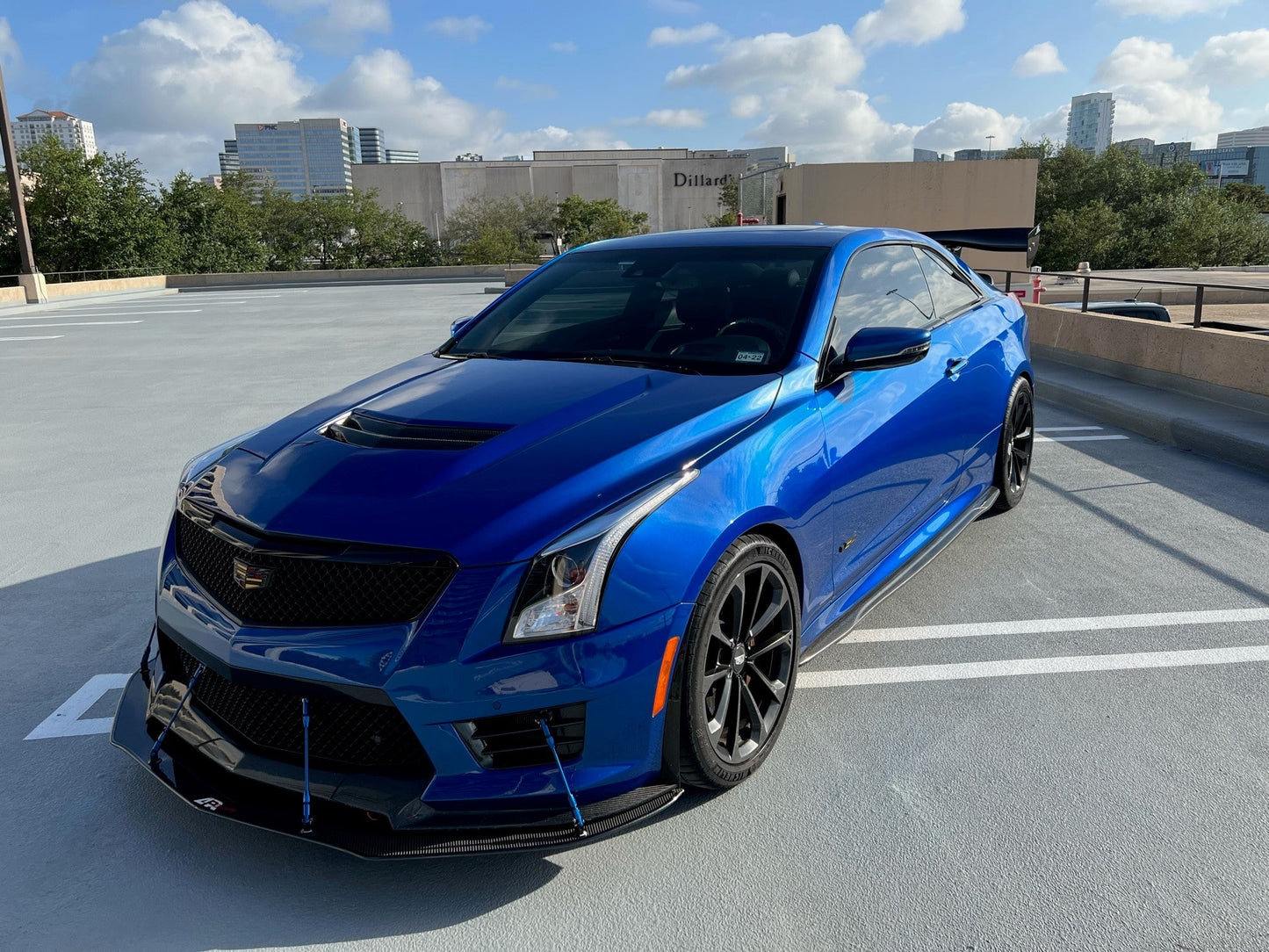 APR Cadillac ATS-V Carbon Fiber Front Wind Splitter 2016-2019 (with Carbon Package)