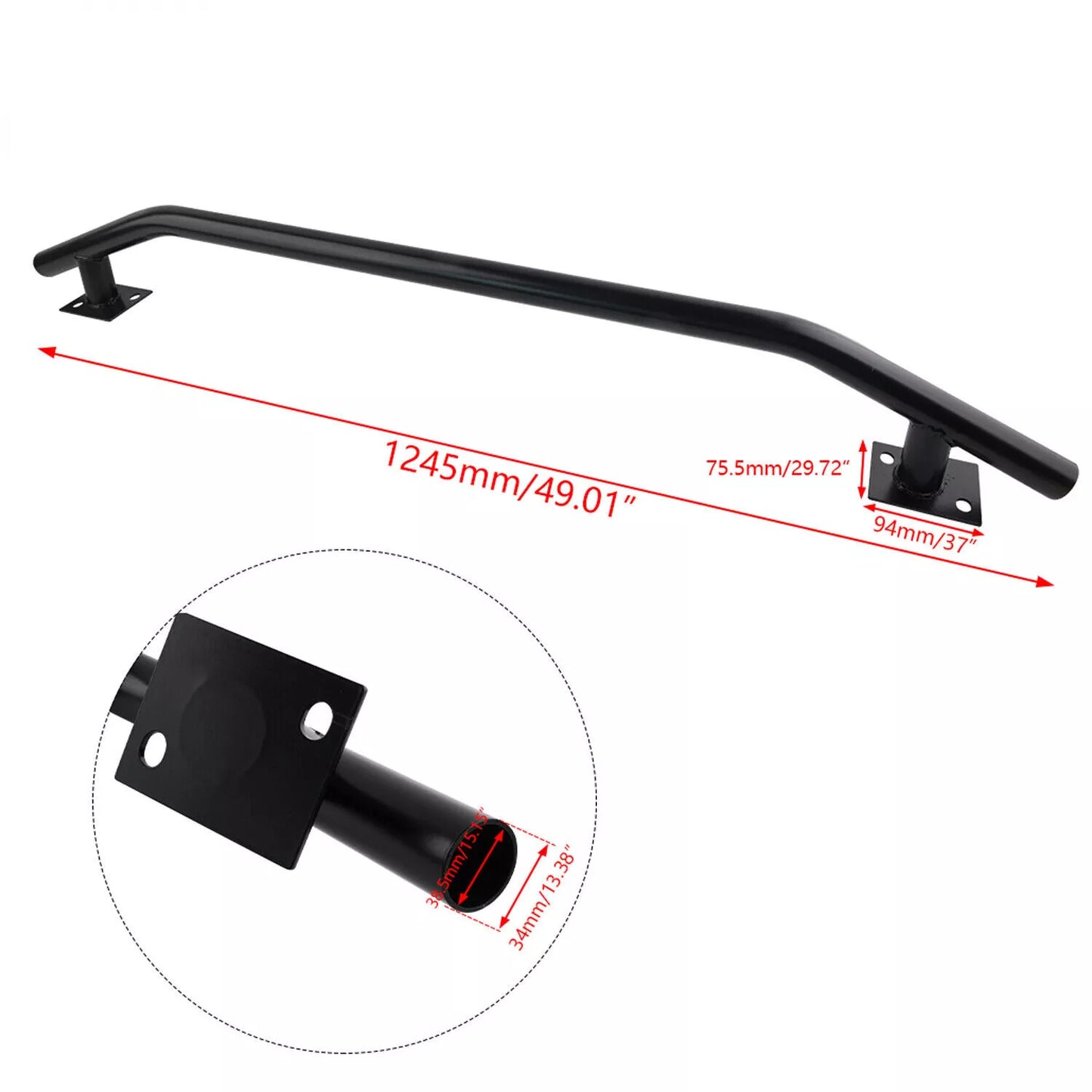 PrivateLabelMfg Front Bumper Reinforcement Bash Crash Beam - Civic EG EK 92-00 DC5 RSX