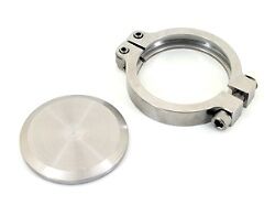 PrivateLabelMfg Block Off Flange & Clamp For Tial 38mm MVS Wastegate EWG