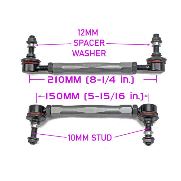 Godspeed Universal Fit Sway Bar Adjustable Links Adjustable Range 150-210 mm