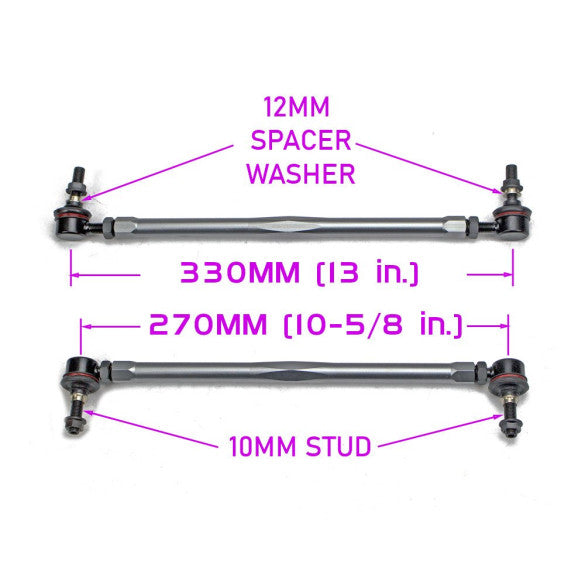 Godspeed Hyundai Kona 2019-2023 Front Sway Bar Adjustable Links, OE Replacement