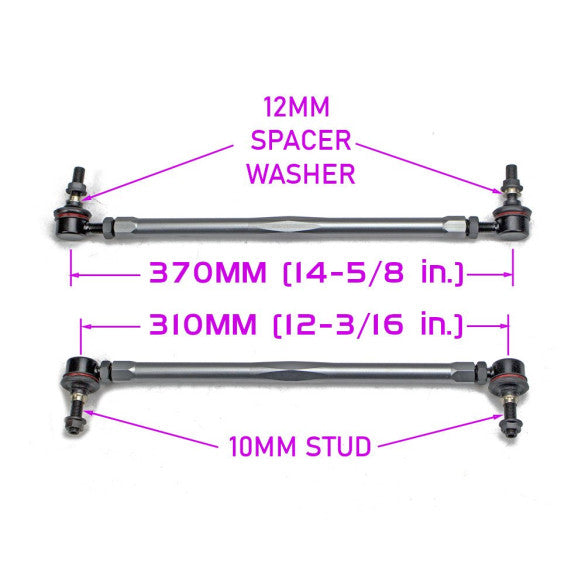 Godspeed Honda Civic 2016-21 Front Anti-Sway Bar Adjustable Links, OE Replacement