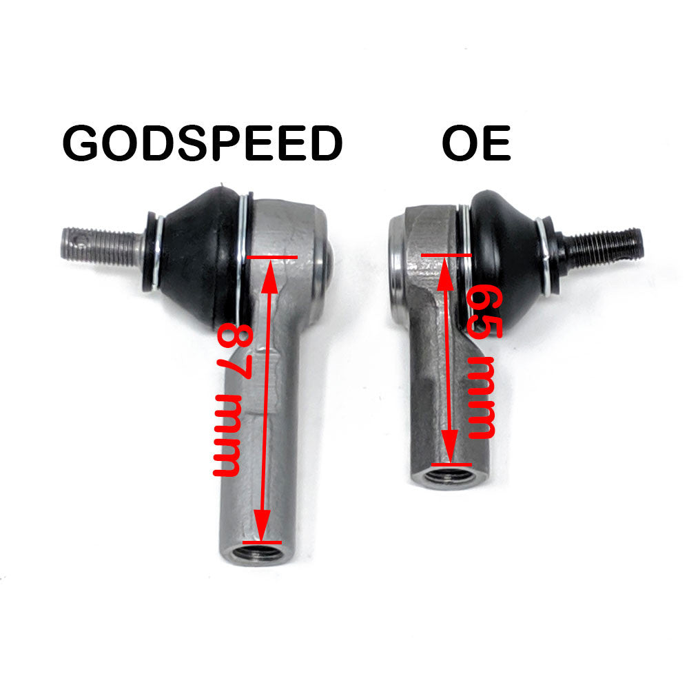 Godspeed Extended Tie Rod Ends Kit (10 mm stud) for Acura RSX 2002-06 Coilovers