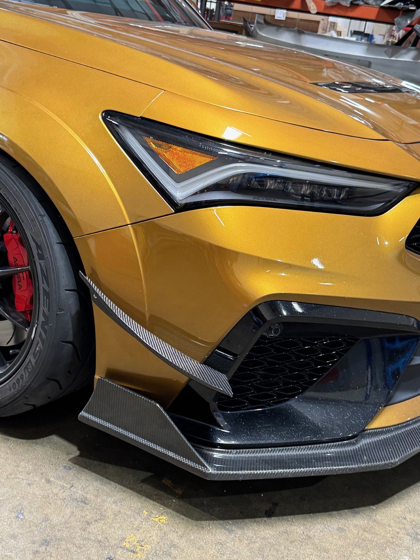 APR Acura DE5 Integra Type S Carbon Fiber Front Bumper Canards
