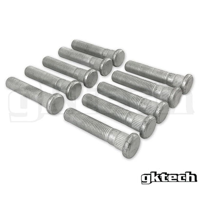 GKTech 12.8mm knurl +20mm extended wheel lug studs