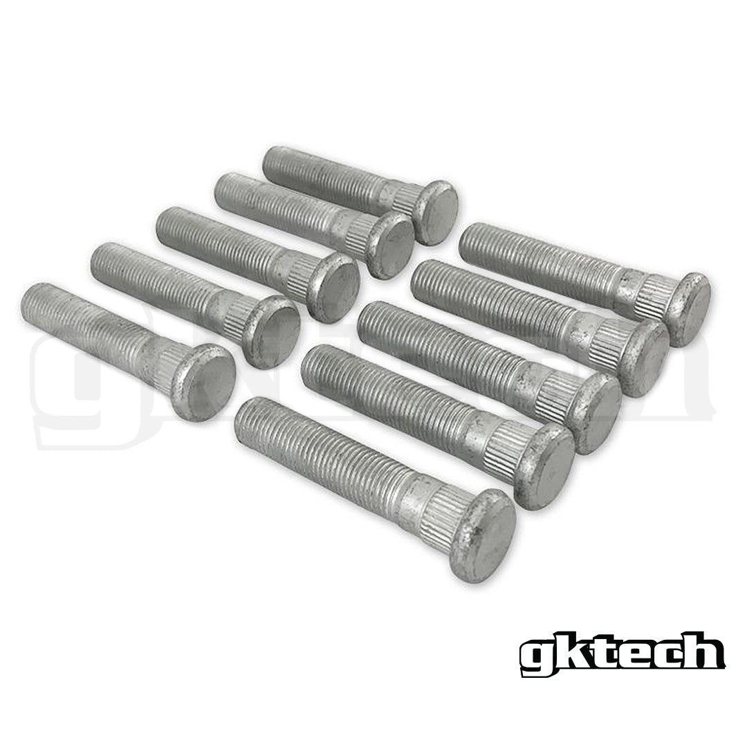 GKTECH 14.3mm knurl +20mm extended wheel lug studs