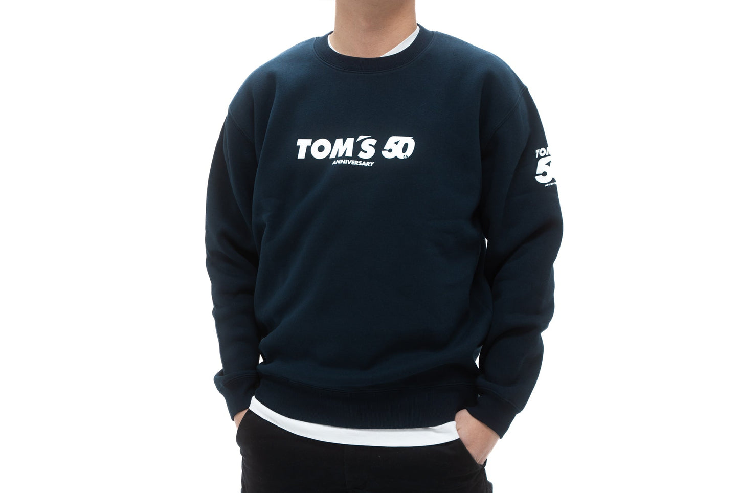 TOM'S Racing 50th Anniversary Crewneck Sweater - Navy