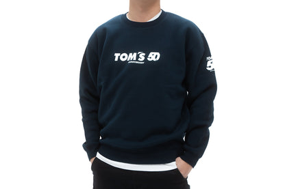 TOM'S Racing 50th Anniversary Crewneck Sweater - Navy
