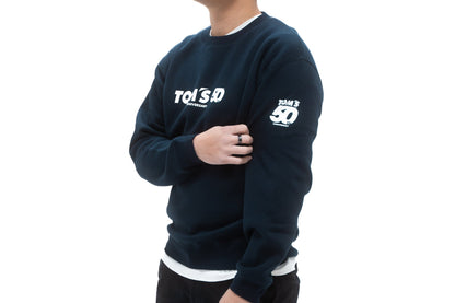 TOM'S Racing 50th Anniversary Crewneck Sweater - Navy