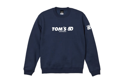 TOM'S Racing 50th Anniversary Crewneck Sweater - Navy