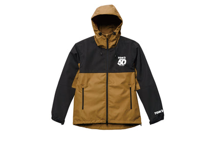 TOM'S Racing 50th Anniversary Windbreaker Jacket - Black w/ Brown