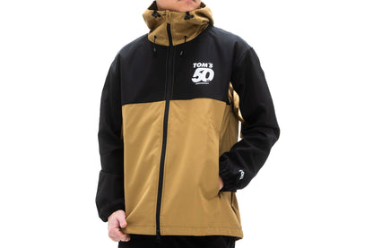 TOM'S Racing 50th Anniversary Windbreaker Jacket - Black w/ Brown