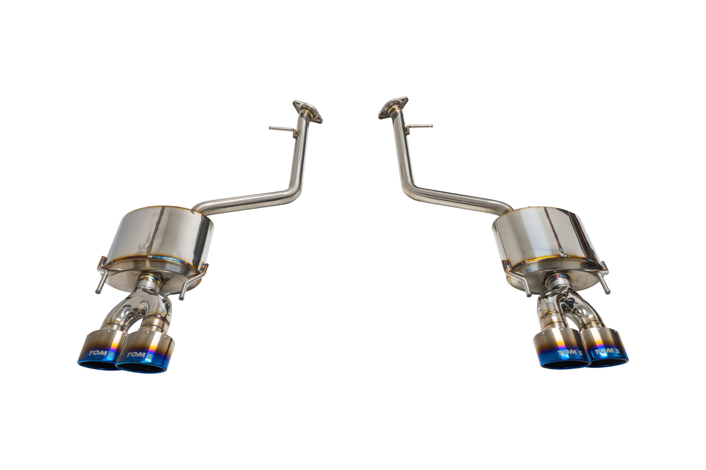 TOM'S Racing Stainless Axleback Exhaust System - 2021+ Lexus IS 300/350 (Titanium Quad Tips)