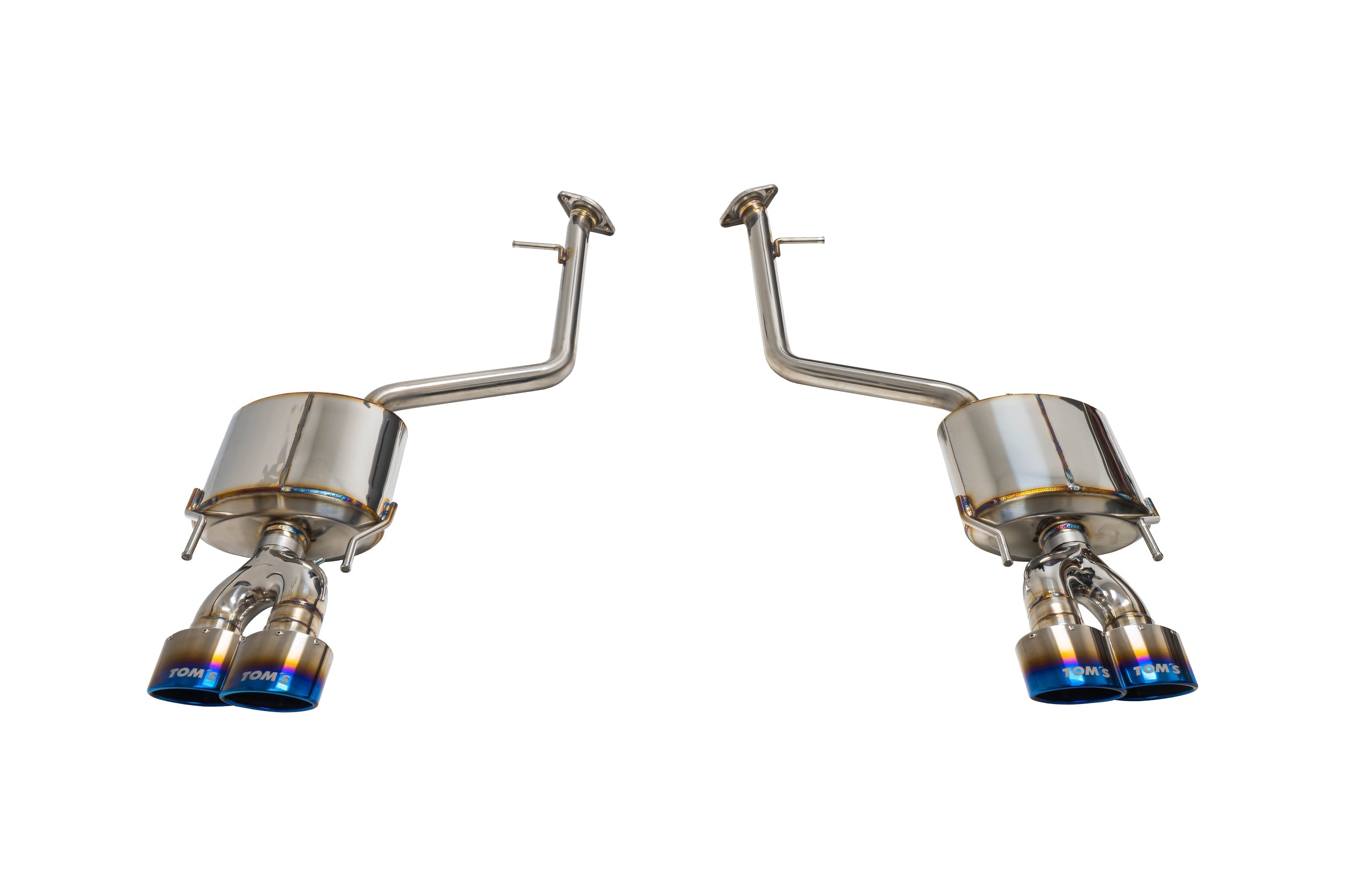 TOM'S Racing- Stainless Axleback Exhaust System for 2021+ Lexus IS 300/350 (Titanium Quad Tips)