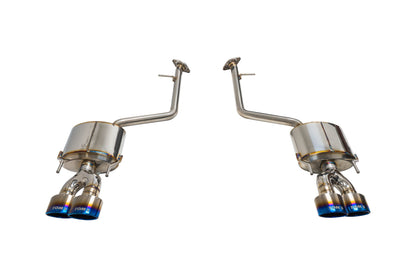 TOM'S Racing Stainless Axleback Exhaust System - 2021+ Lexus IS 300/350 (Titanium Quad Tips)