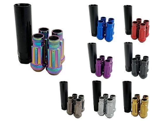 GKTech Open Ended Lock Nuts (Set of 4 + Socket)