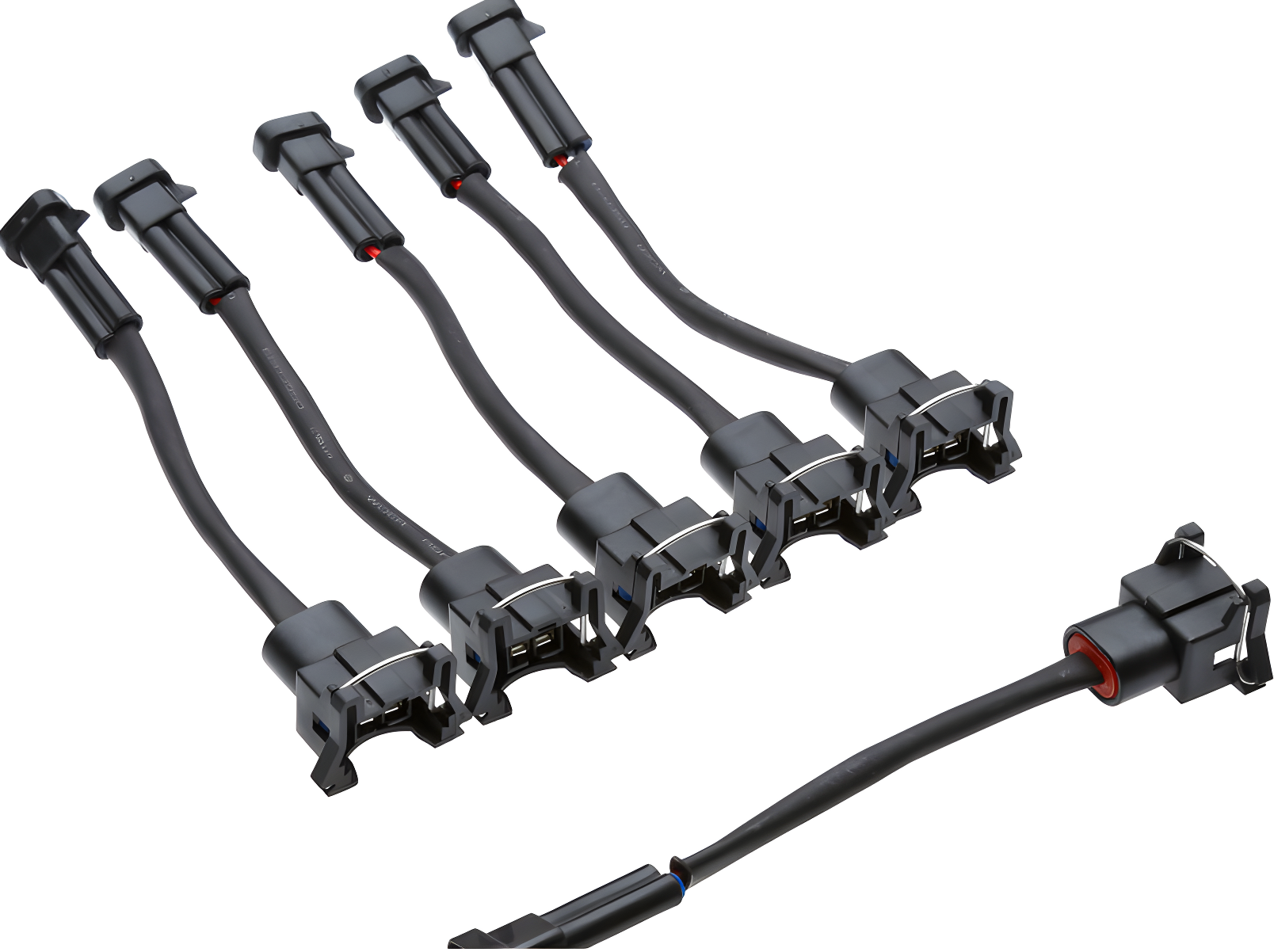 Wiring Specialties Adapter Assembly - SR20DET Injector Adapter - Delphi / Truck to EV1 Swap for S13, S14, 240SX, RX7, 300ZX – Part WRS-INJ-ADP-DELEV1