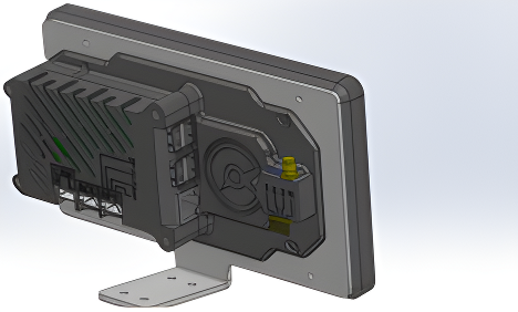 Wiring Specialties Bracket View - PowerTune 7" Digital Dash Surface-Mount Bracket PTD-BRK