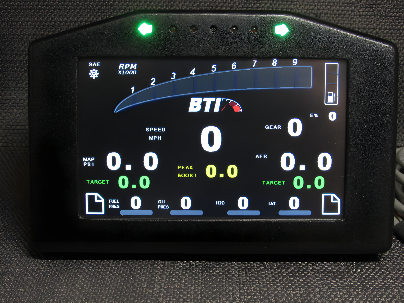 Wiring Specialties Closeup View - SR20DET S13 BTI Digital Dash Kit Configurable BTI-DASH-INT