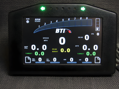 Wiring Specialties Closeup View - SR20DET S13 BTI Digital Dash Kit Configurable BTI-DASH-INT