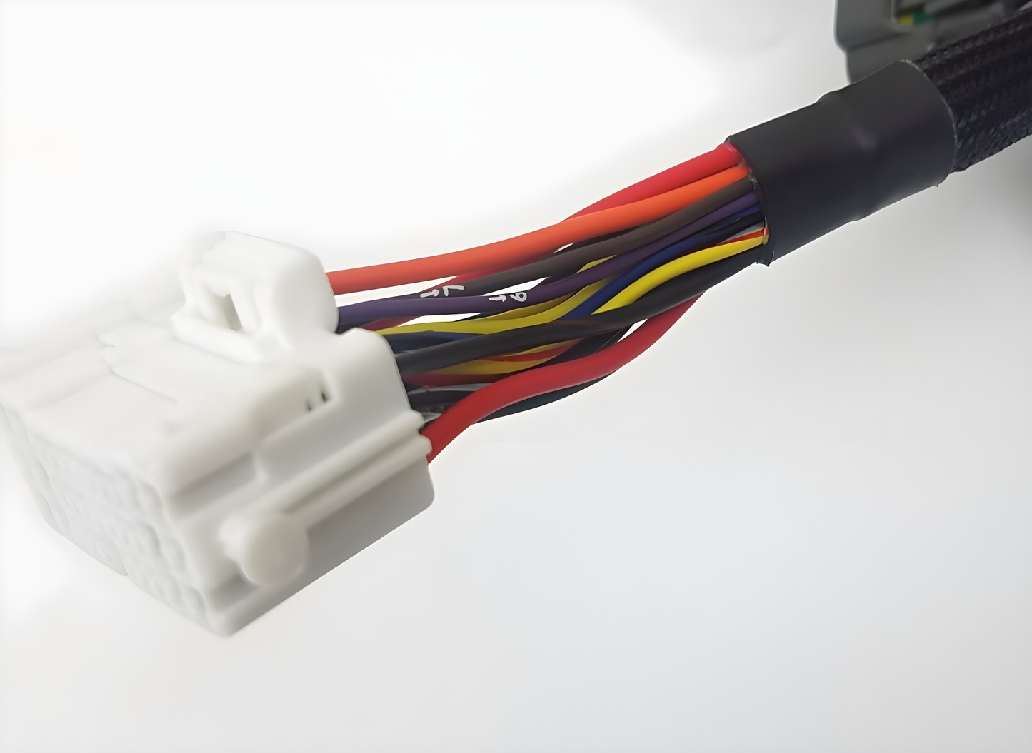Wiring Specialties Closeup View - SR20DET Universal RACE Bussmann Interface Connector for S13 Fused Relays Flying Leads 2 Connectors Wire WRS-BUSSMAN-INT