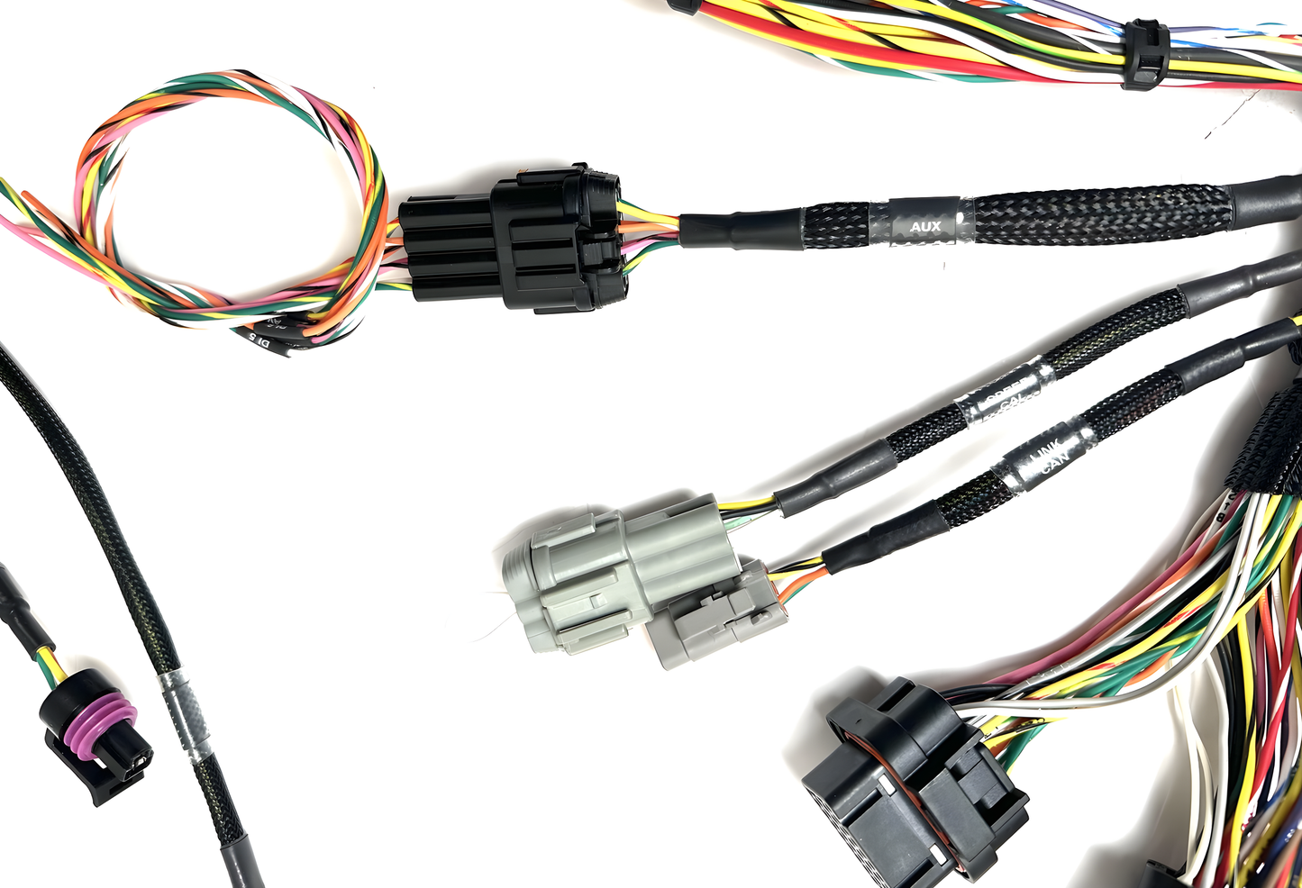 Wiring Specialties Connector Plug Closeup - K-Series PRO Series Harness for Mazda RX7 FD - WRS-PROK20K24-LINKHALECU-RX7FD
