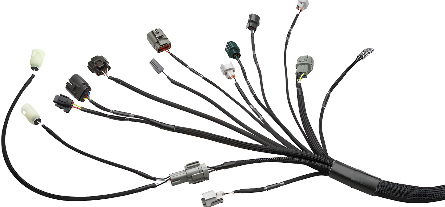 Wiring Specialties Connector Plug Closeup - RB25DET NEO PRO Series Harness for RHD JDM Nissan S13 Silvia 180sx - WRS-PRORB25NEO-S13RHD