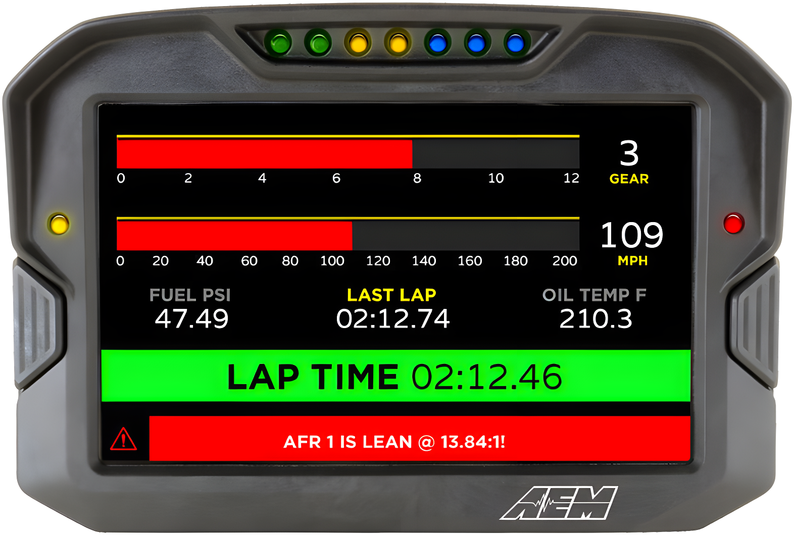 Wiring Specialties Detail Assembly - Non-Logging Display AEM CD-7 Carbon Enclosure AEM-30-5700