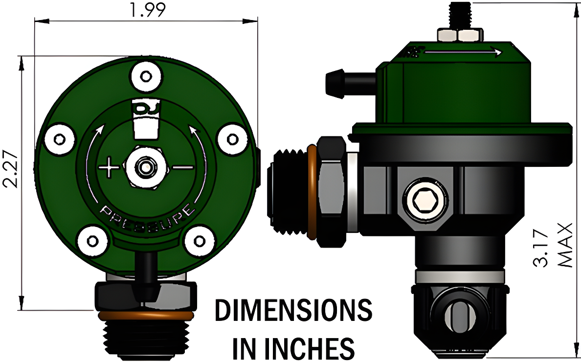 Wiring Specialties Detail Complete - Radium Direct Mount Fuel Pressure Regulator Accessory RDM-20-1623-00