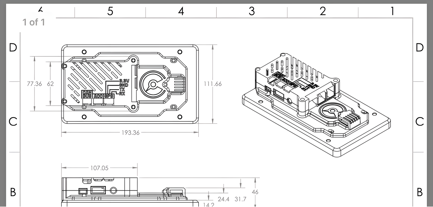 Wiring Specialties Detail Complete - PowerTune 7" Digital Dash Surface-Mount Bracket PTD-BRK