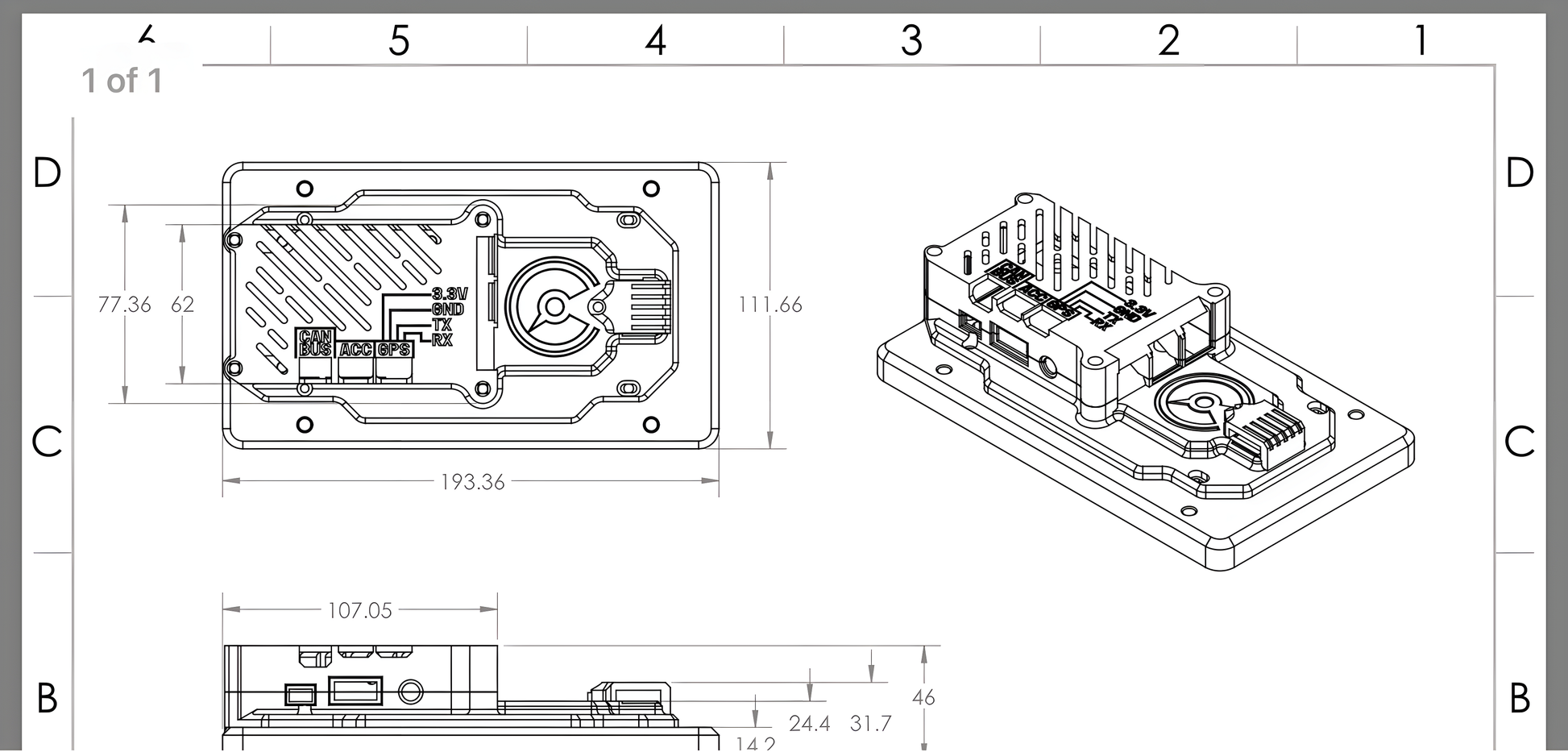 Wiring Specialties Detail Complete - PowerTune 7" Digital Dash Surface-Mount Bracket PTD-BRK